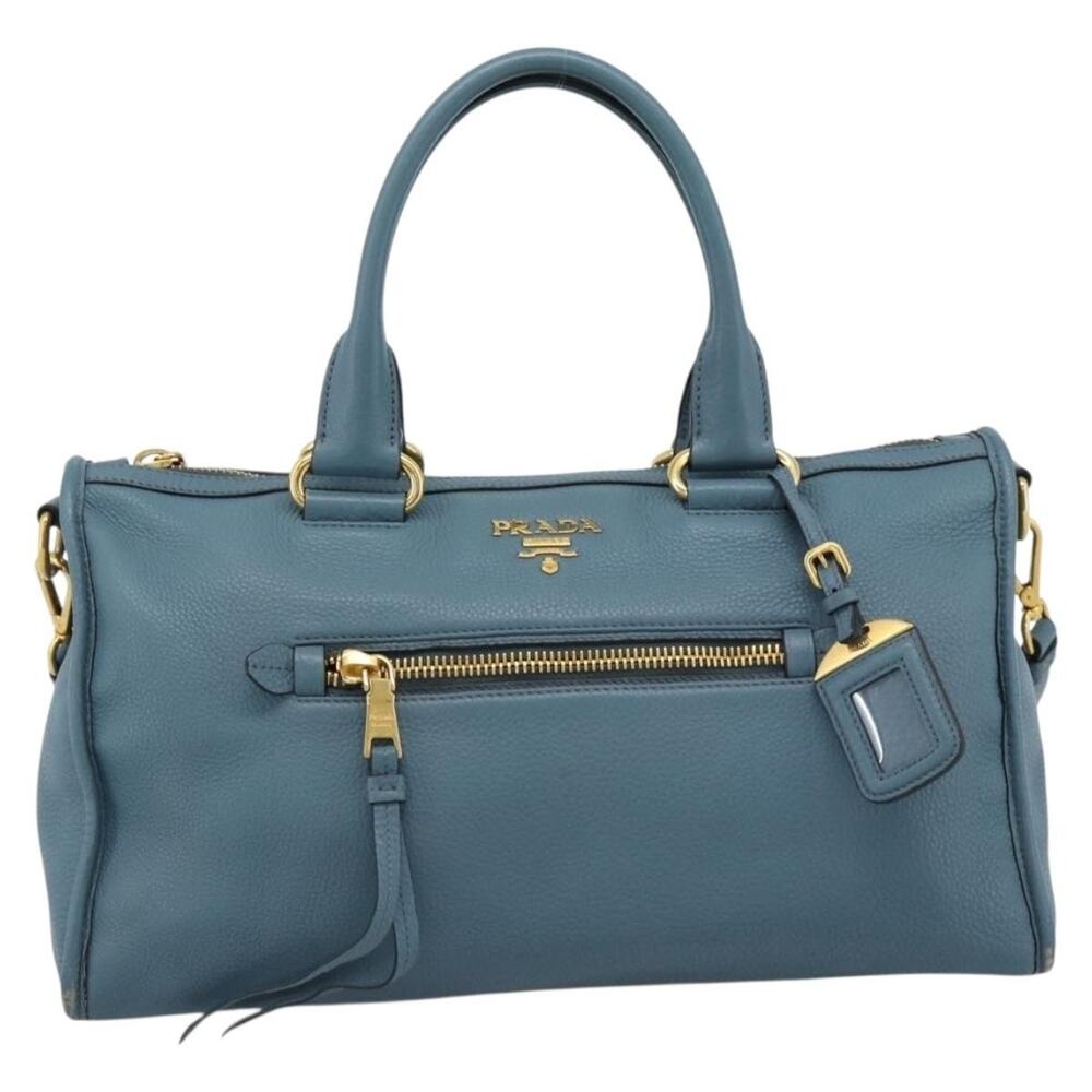 Prada Vitello Handbag Blue